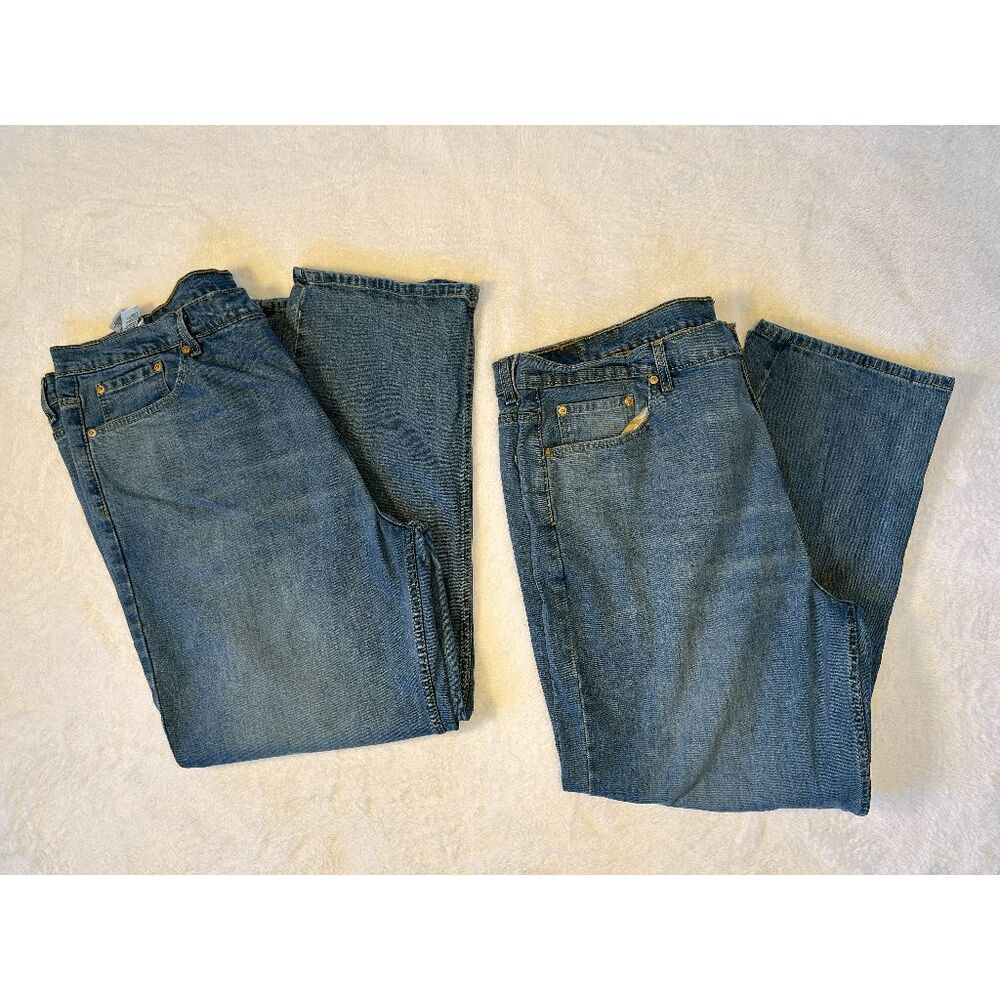 Men's Levi Strauss 550 Jeans Lot of Two, Size 46 X 32, Classic Medium Wash